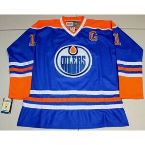 NHL Hockey Vintage Edmonton Oilers Mark Messier #11 Sewn Jersey Sz: 50 CCM NWT
